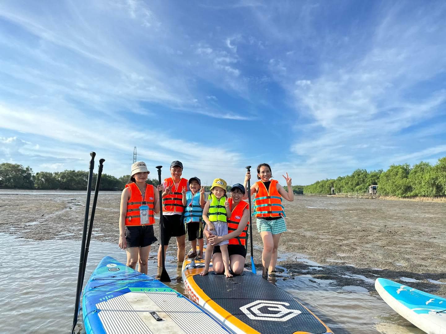 Chèo sup tại Cồn Chim