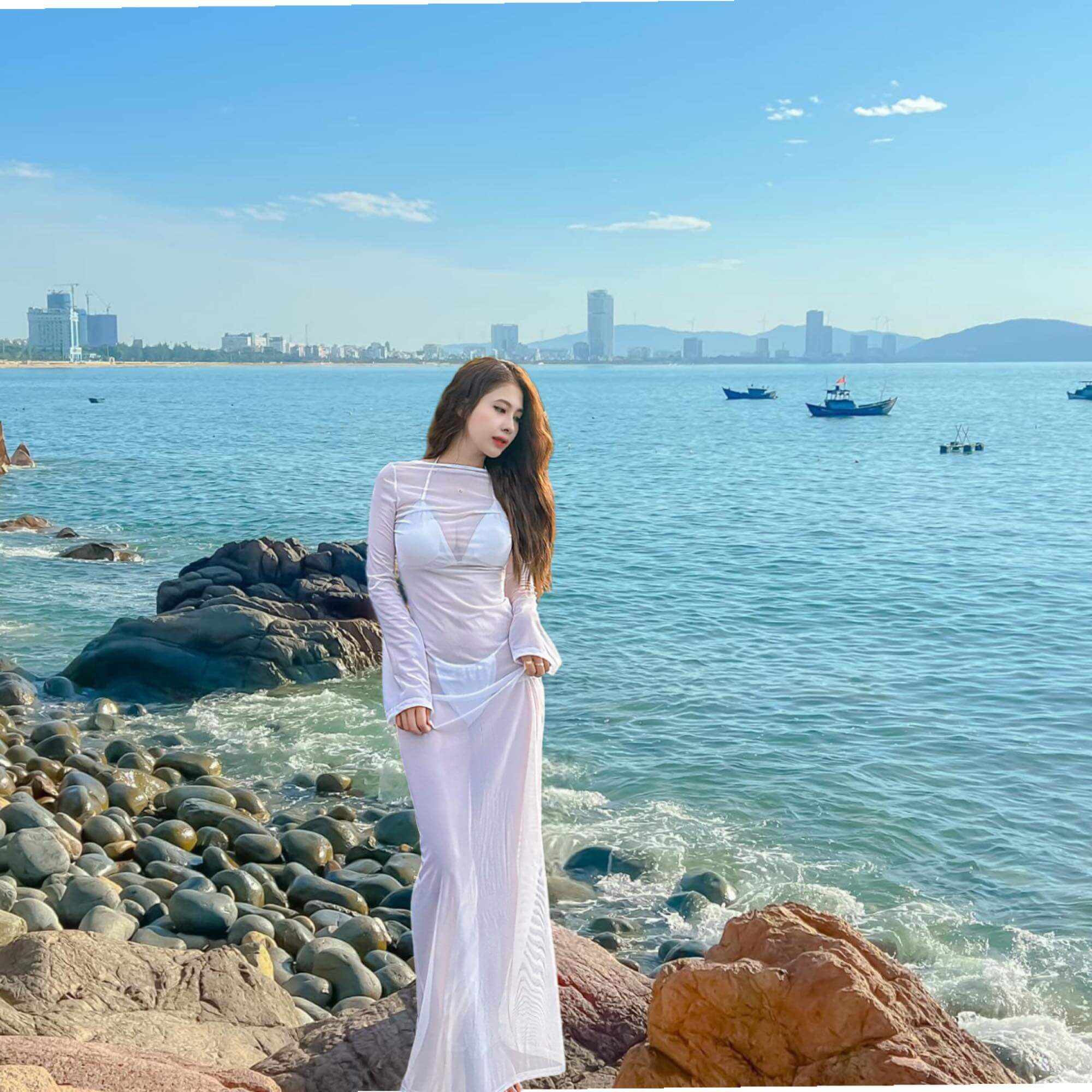 Vẻ đẹp lãng mạn tại Ghềnh Ráng Tiên Sa