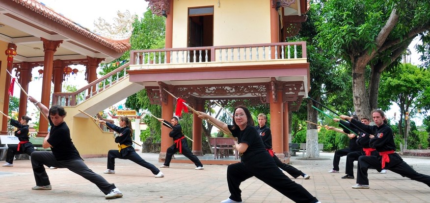 Trải nghiệm võ thuật tại Chùa Long Phước